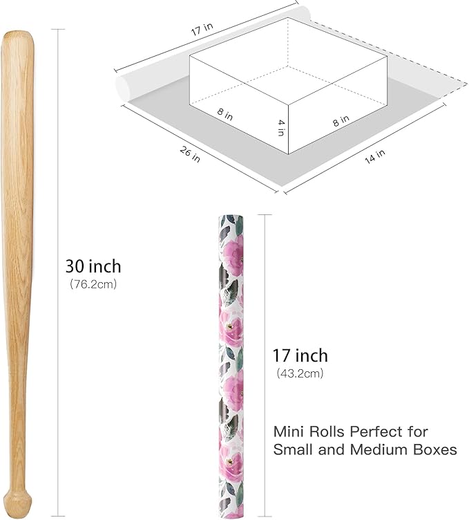 RUSPEPA Reversible Floral Wrapping Paper - Image 7