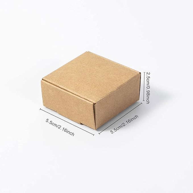 Sdootjewelry Mini Cardboard Boxes, 2.16"x 2.16" x 0.98" Mini Boxes, Jewelry - Image 2