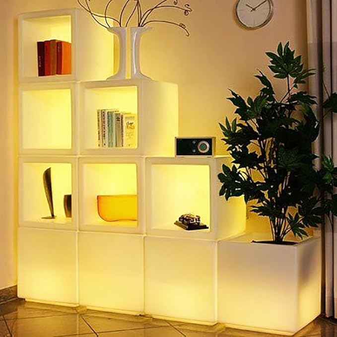 Mr.Go 16-inch SEMI-Storage LED Light Cube, Rechargeable RGB Color Changing - Image 7