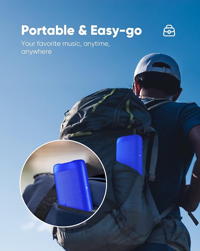 Bluetooth Speaker with HD Sound, Portable Wireless, IPX5 Waterproof, TWS Pairing - Image 6