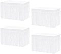 4P Wavy Metallic Tinsel Foil Fringe Table Skirts by Unknown