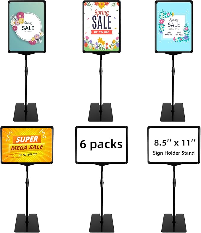 Sign Holder Stand 8.5 x 11, Sign Stand by GERTSOUND