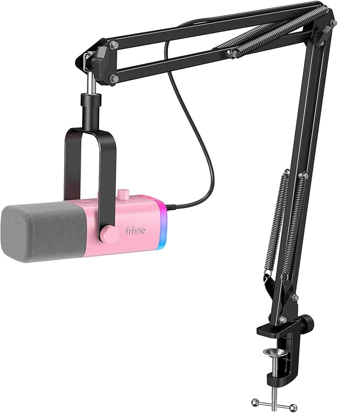 FIFINE XLR Gaming Microphone USB, PC Dynamic Microphone Kit by FIFINE