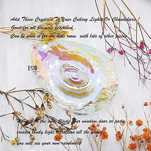 H&D HYALINE & DORA 89mm/3.5in Hanging Chandelier Crystals Prisms - Image 8