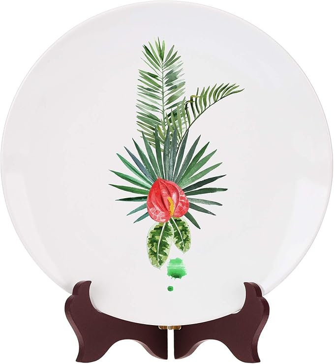 Tatuo 4 Packs Wooden Display Stand Decorative Plate Stands - Image 5