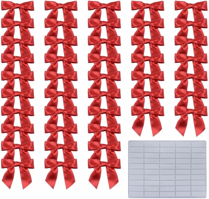 2.5" Hgzgch Red Satin Ribbon Bow by Unknown
