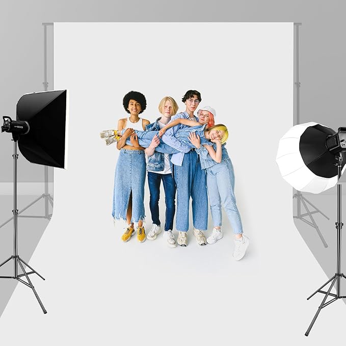 HEMMOTOP White Backdrop 10x12ft, Large Photography Background Screen - Image 5