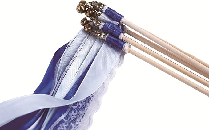 30pcs Lace Ribbon Stick Wands Christmas Birthday Party Streamers Wands Fairy - Image 2
