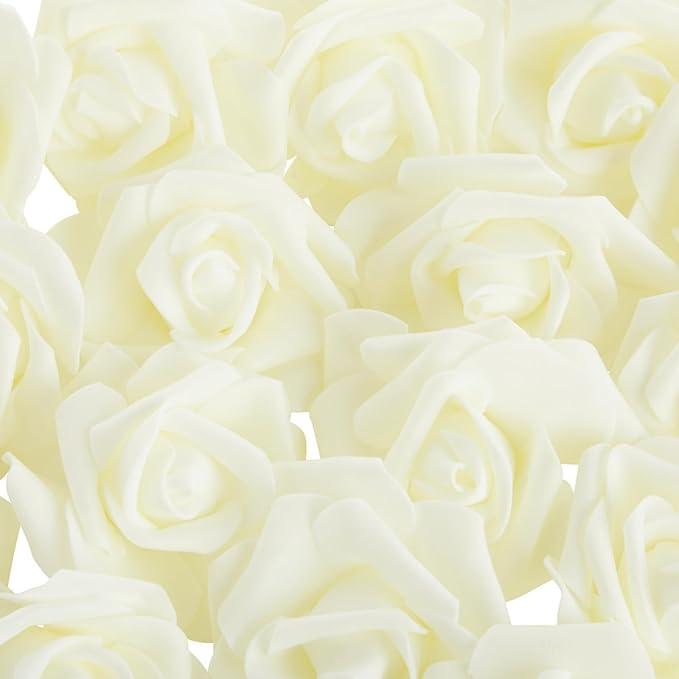 Juvale Centerpiece Table Decorations Ivory Artificial Roses - Image 9