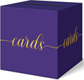 QIKSION Purple Graduation Card Box, Wedding Reception, Baby Shower by QIKSION