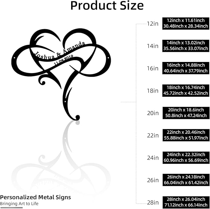 Custom Metal Name Sign, Personalized Last Name Metal Signs, Split Letter - Image 2