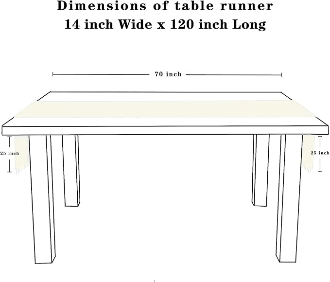 2 Pack Ivory Lace Table Runners 14x120 inch Rectangular Wedding Table Runner - Image 6