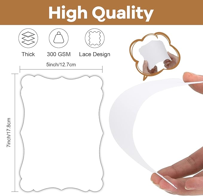 Goefun 100 Pack Blank Invitations - Image 2