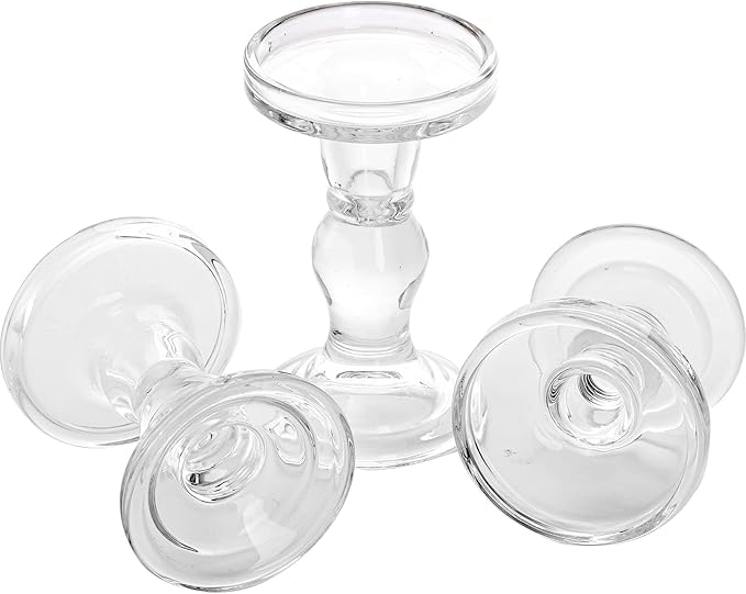 Okllen Set of 6 Glass Candle Holders, Wedding Centerpieces, Living Room - Image 4