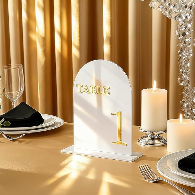 Arch Wedding Table Numbers 1-15 - Image 4