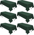 6 Pack Hunter Green Tablecloths by REWOMC