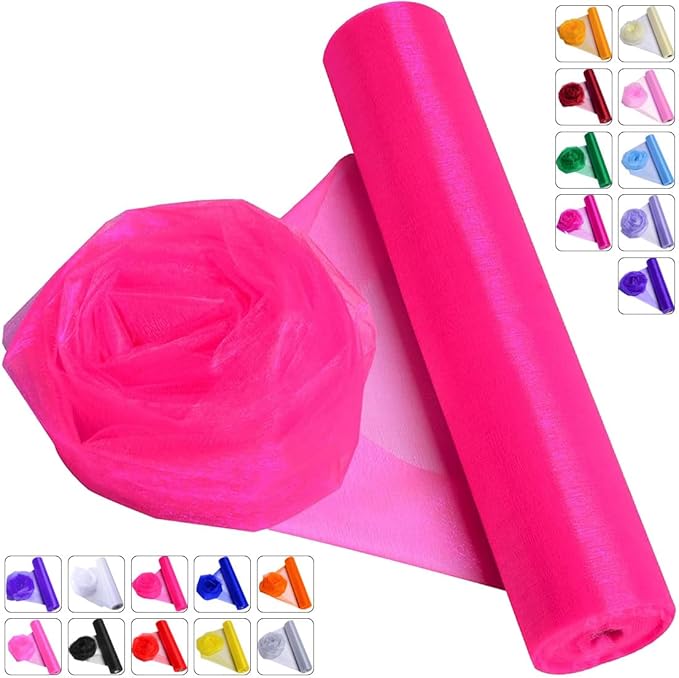 Crystal Organza Fabric Tulle by ICOSHOW