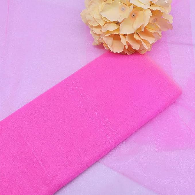 Crystal Organza Tulle Sheer Fabric Backdrop Curtains - Image 2