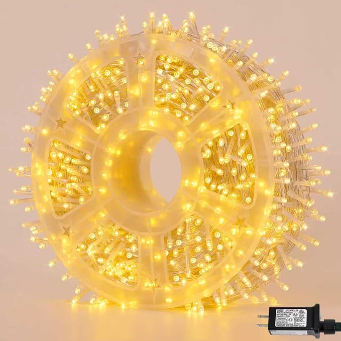 YEGUO 165ft 500 LED String Lights Outdoor Waterproof, 8 Modes Fairy Light by YEGUO