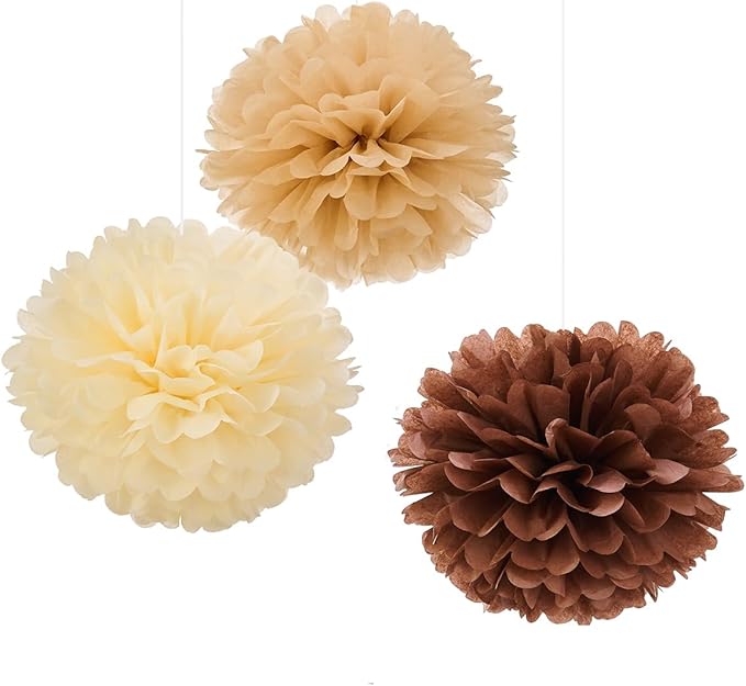 WEVEN Tissue Pom Poms Tissue Paper Flowers Tissue Fluff Balls Party Decorations by WEVEN
