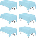BRILLMAX 6 Pack Light Blue Tablecloths by BRILLMAX
