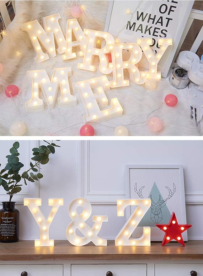 MUMUXI Marquee Light Up Letters | Large Light Up Numbers | Battery Powered and - Image 4