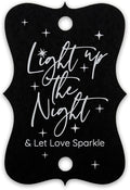 Summer-Ray 50pcs Light up The Night & Let Love Sparkle Wedding Sparkler Tags by Summer-Ray.com