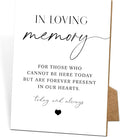 Wedding Memorial Sign, 8x11 White Minimalist Style Memorial Table Sign by TCJIU