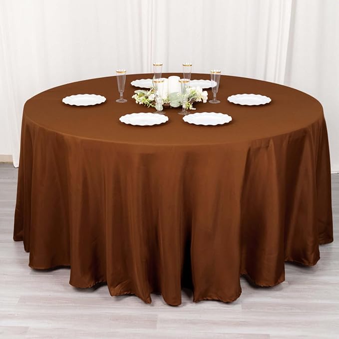 Efavormart Round Tablecloth, 120 Inch Stain & Wrinkle Resistant Washable Table - Image 8