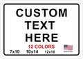 Custom Signs Outdoor Metal for Home Office Business, Personalized, Man Cave by avgrafx