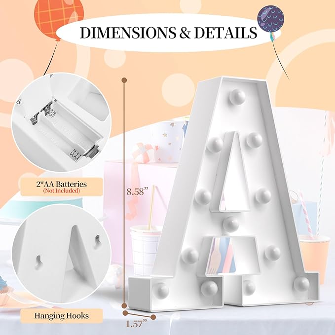 LED Marquee Light Up Letters Sign - Image 3