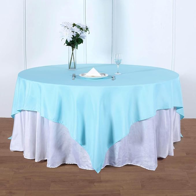 Efavormart 90" Square Polyester Table Overlay - Image 2