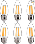 FLSNT 100W Equivalent LED Candelabra Bulbs, 800LM Dimmable LED Chandelier Light by FLSNT
