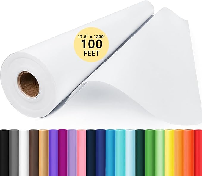 Drawing Paper Roll for Kids Art Supplies, 17.6"x1200" Easel Craft Decorative by Donyang