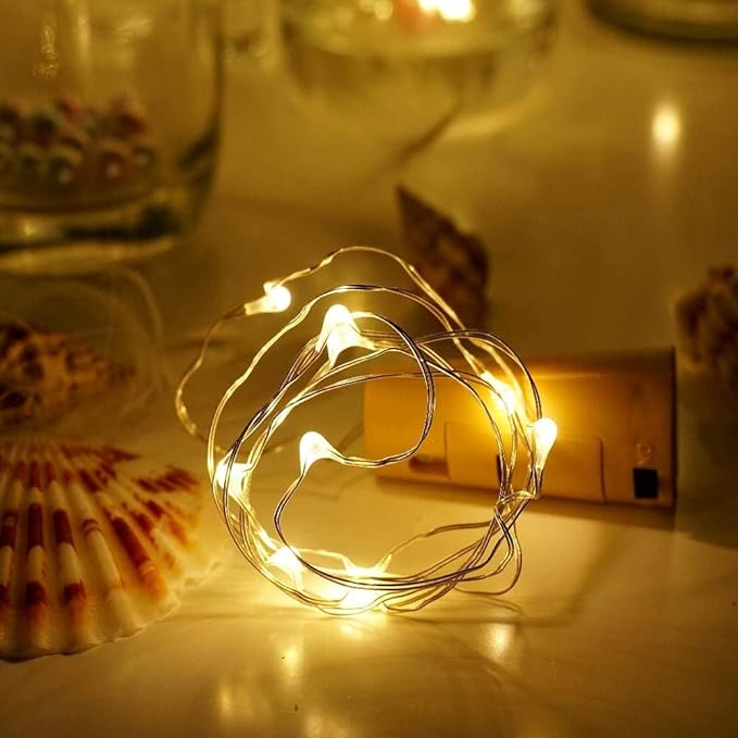 Wine Bottle Cork Lights 15Pack 10 LED/ 40 Inches Battery Operated Cork Shape - Image 6
