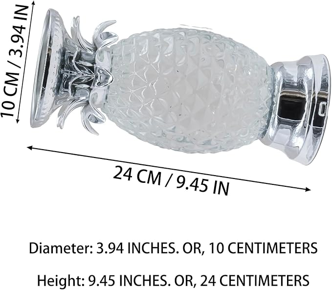 YAKii 9.5" Pineapple LED Color Changing Shine Lamp, Swirling Water Waves Lamp - Image 2