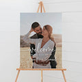 Wedding Welcome Sign, Wedding Welcome Sign Personalized, Photo Wedding Sign by CENOVACY