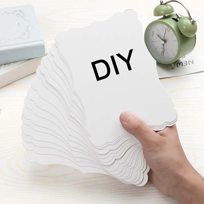 50 Pack Blank Kraft Cards Cardstock Thick Paper Brown Greeting Cards - Image 3