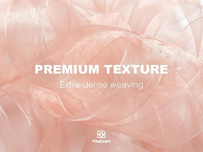 Vitalizart 1" x 150 Yd Organza Ribbon Mixed Color Sheer Ribbons Set 10 Yd x 15 - Image 4