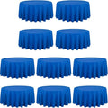 LTC LINENS 10 Pack 120 Inch Round Tablecloth Royal Blue by LTCLINENS