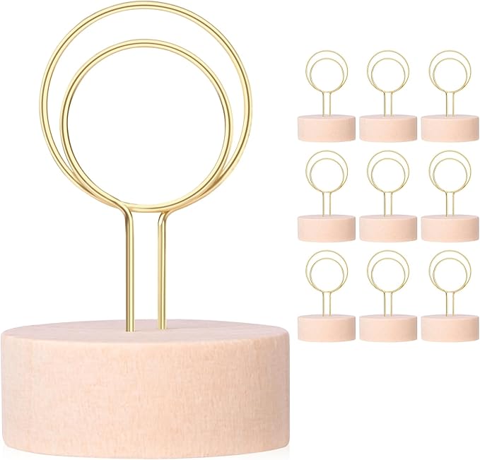 Oubest Table Number Holders Pack of 10 Metal Wire by Outbest