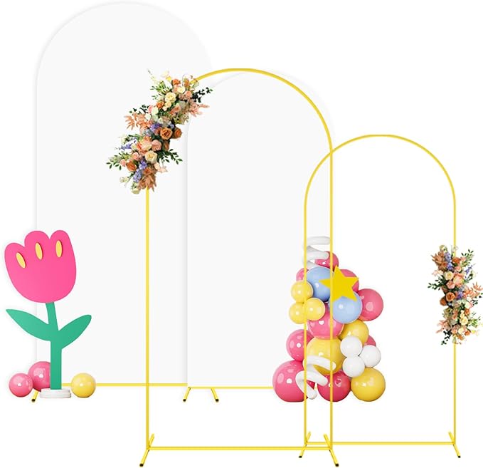 Metal Arch Backdrop Stand Set of 2 by OMKSIH
