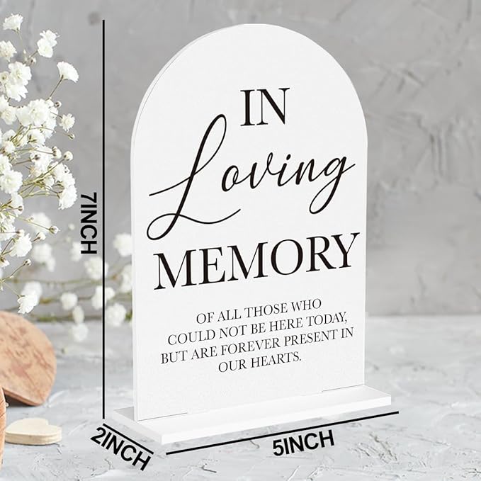 In Loving Memory Wedding Sign, Wedding Engagement Bridal Shower Reception Event - Image 2