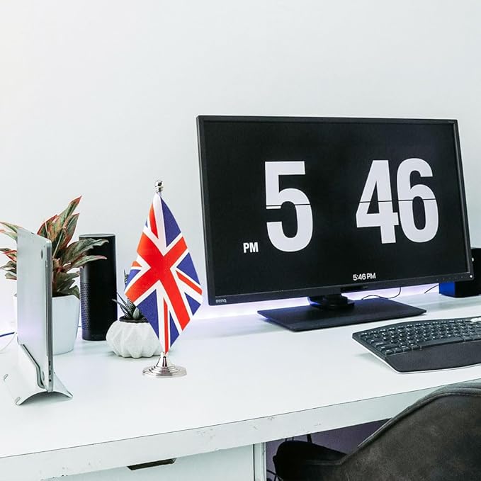 UK Flag British Flags, Small Mini British Desk Flag, Used - Image 5