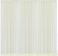 10x10 Ivory Tulle Backdrop Curtains by WishCare