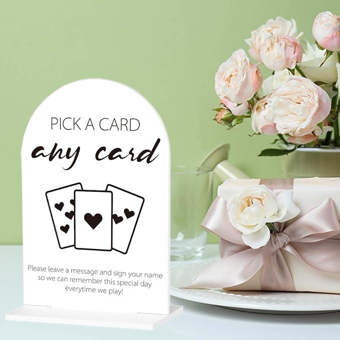 Playing Cards Guest Sign, Wedding Guest Book Desk Decor, Wedding Engagement - Image 6