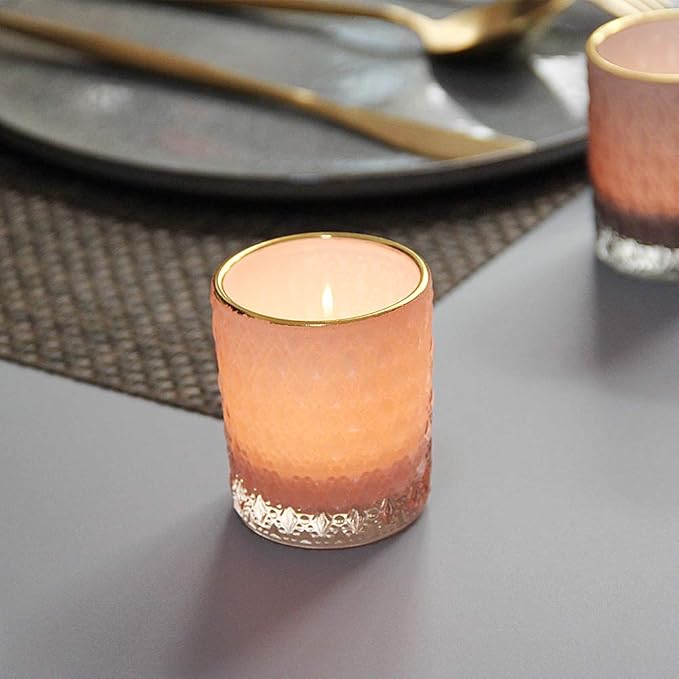 SHMILMH Pink Votive Candle Holders Set of 24, Tea Candle Holder - Image 4