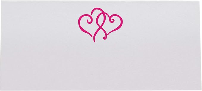 Linked Hearts Place Cards, Pre-cut and Scored - Image 3