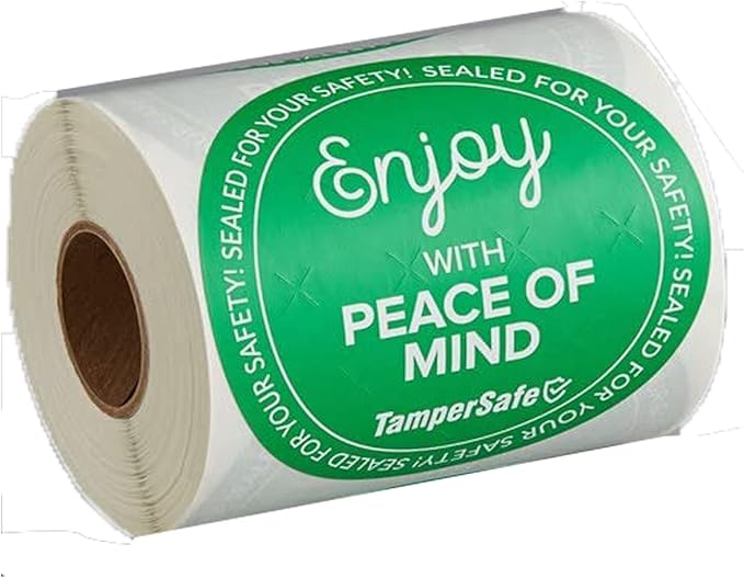 Angel's Peel Lounge Tamper Proof Stickers Roll — Tamper Evident Stickers by AngelsPeelLounge