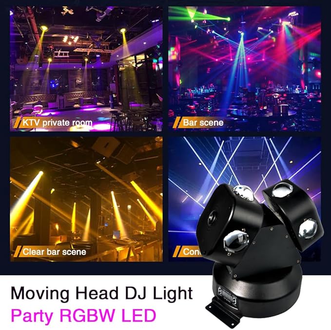 Moving Head DJ Light DMX 512 Strobe Lighting LED - Image 5